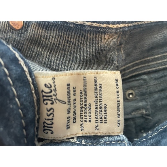Size 28 Miss Me Women's Stretch Jeans ~ JW6064B Boot - Picture 6 of 10